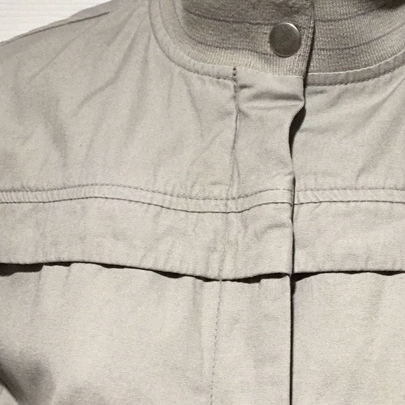 ⏰ Anthropology Tullette Khaki Bomber Jacket - Size S - Picture 3 of 12